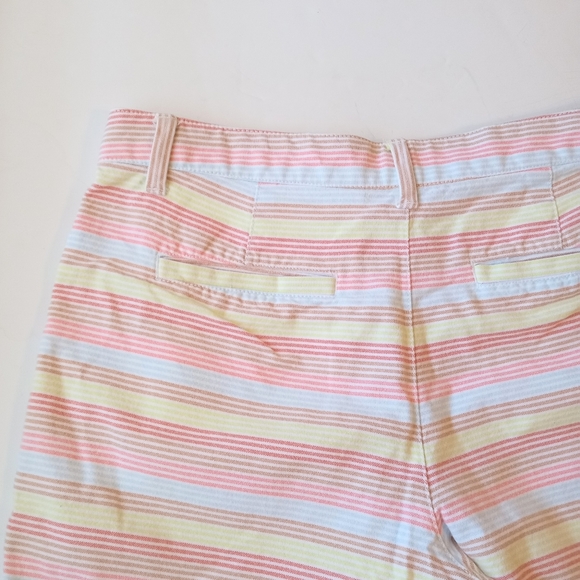 BST SOLD!GAP stripe multicolor city shorts casual size medium - Picture 6 of 6